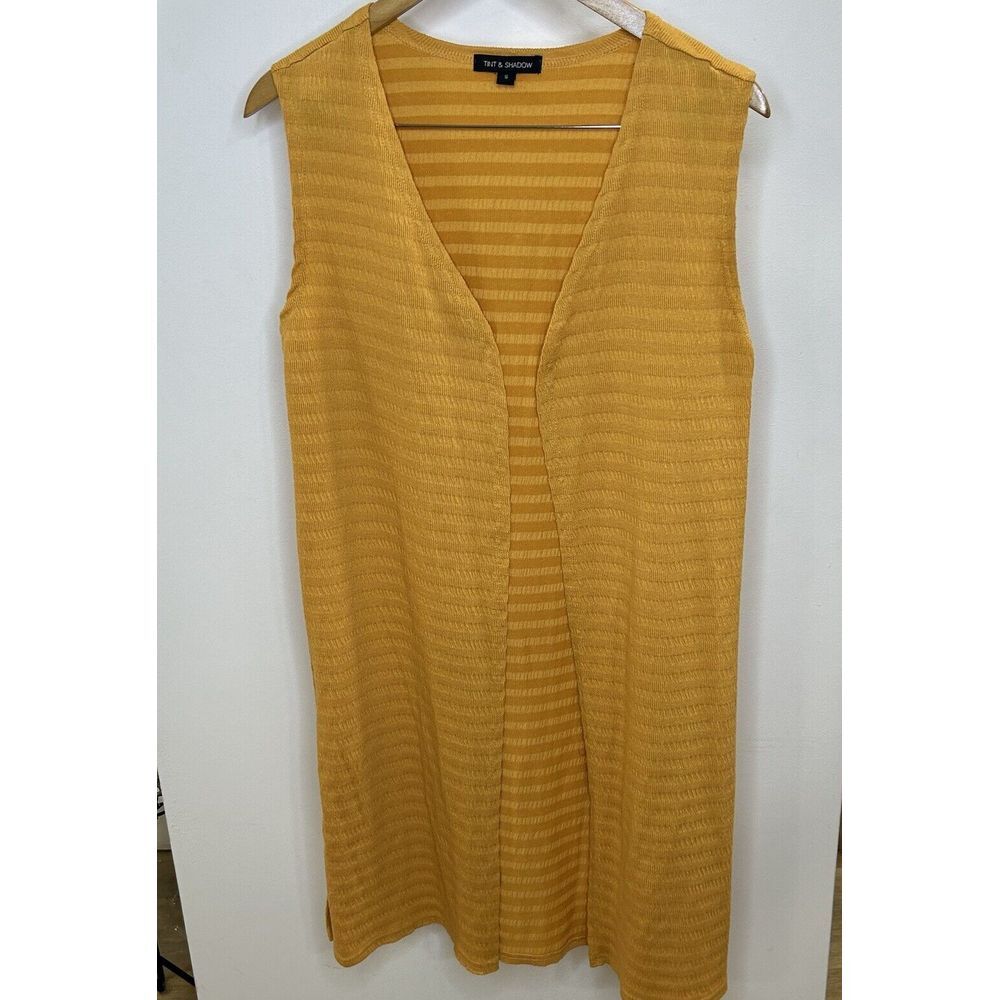 Sun & Shadow Long Cardigan Sweater Sleeveless‎ Size S